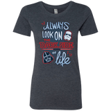 T-Shirts Vintage Navy / Small Dark Side of Life Women's Triblend T-Shirt