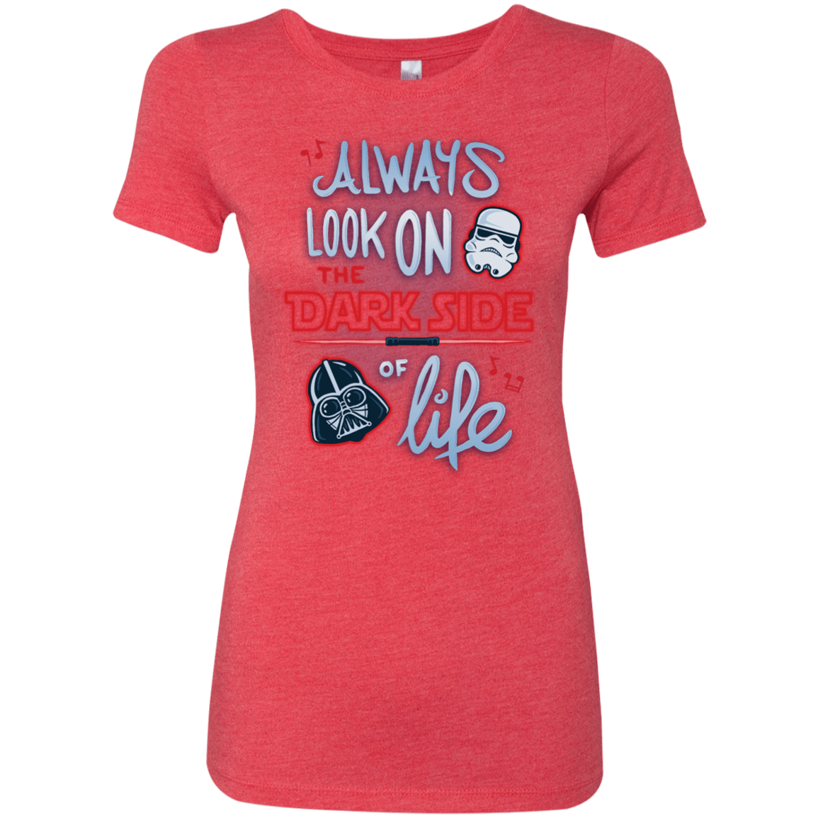 T-Shirts Vintage Red / Small Dark Side of Life Women's Triblend T-Shirt