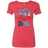 T-Shirts Vintage Red / Small Dark Side of Life Women's Triblend T-Shirt