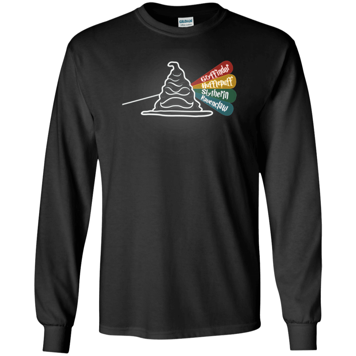 T-Shirts Black / S Dark Side of the Hat Men's Long Sleeve T-Shirt