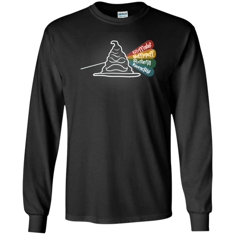 T-Shirts Black / S Dark Side of the Hat Men's Long Sleeve T-Shirt