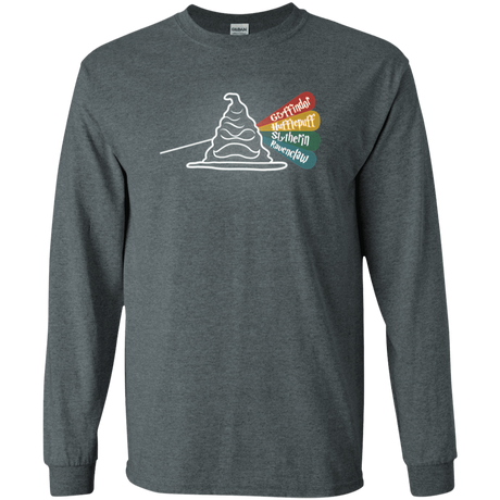 T-Shirts Dark Heather / S Dark Side of the Hat Men's Long Sleeve T-Shirt