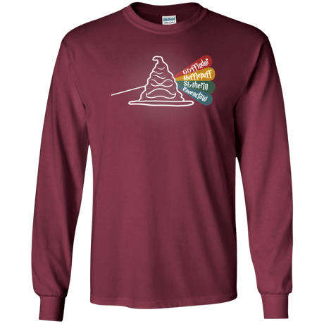 T-Shirts Maroon / S Dark Side of the Hat Men's Long Sleeve T-Shirt