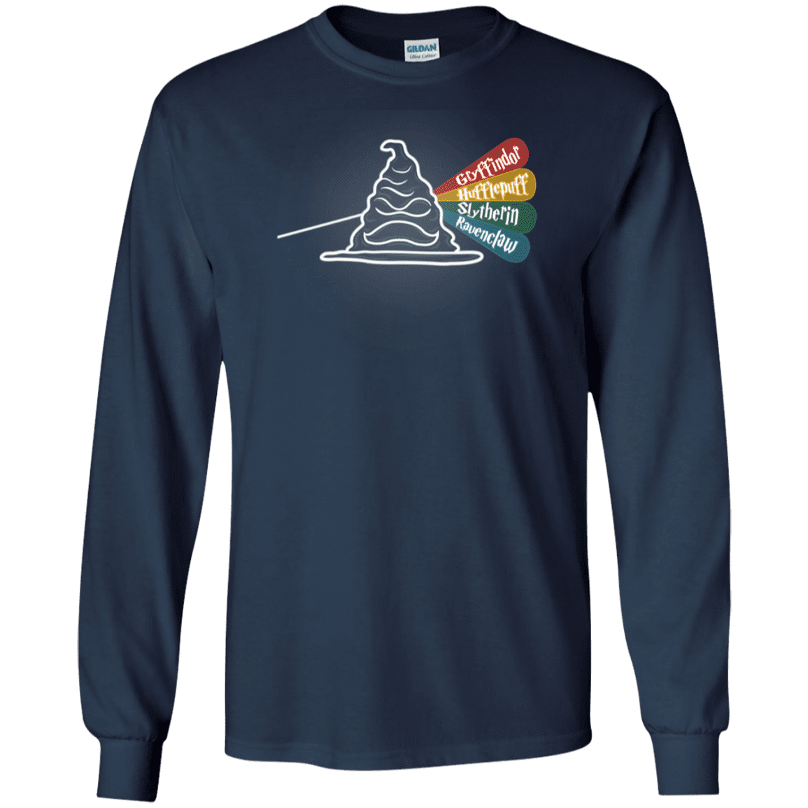 T-Shirts Navy / S Dark Side of the Hat Men's Long Sleeve T-Shirt