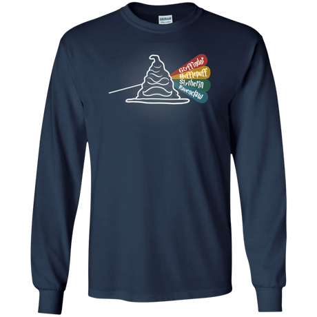 T-Shirts Navy / S Dark Side of the Hat Men's Long Sleeve T-Shirt