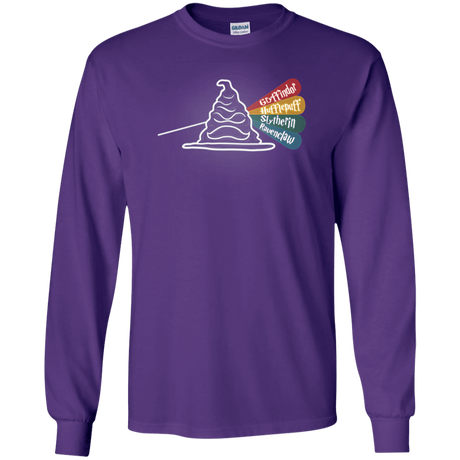 T-Shirts Purple / S Dark Side of the Hat Men's Long Sleeve T-Shirt