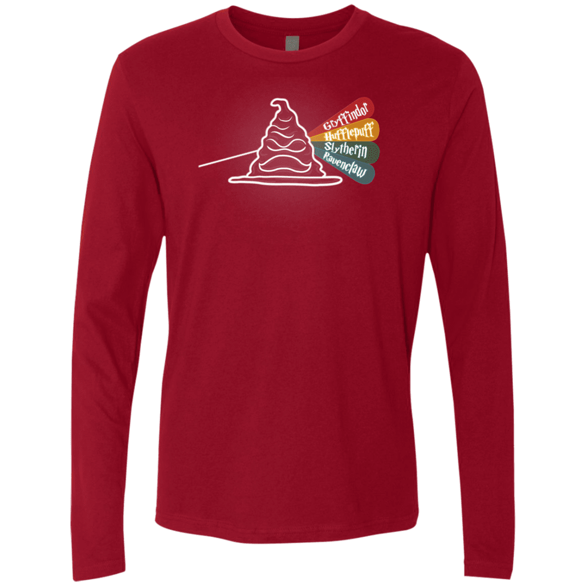 T-Shirts Cardinal / S Dark Side of the Hat Men's Premium Long Sleeve