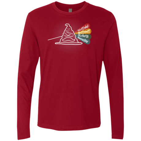 T-Shirts Cardinal / S Dark Side of the Hat Men's Premium Long Sleeve