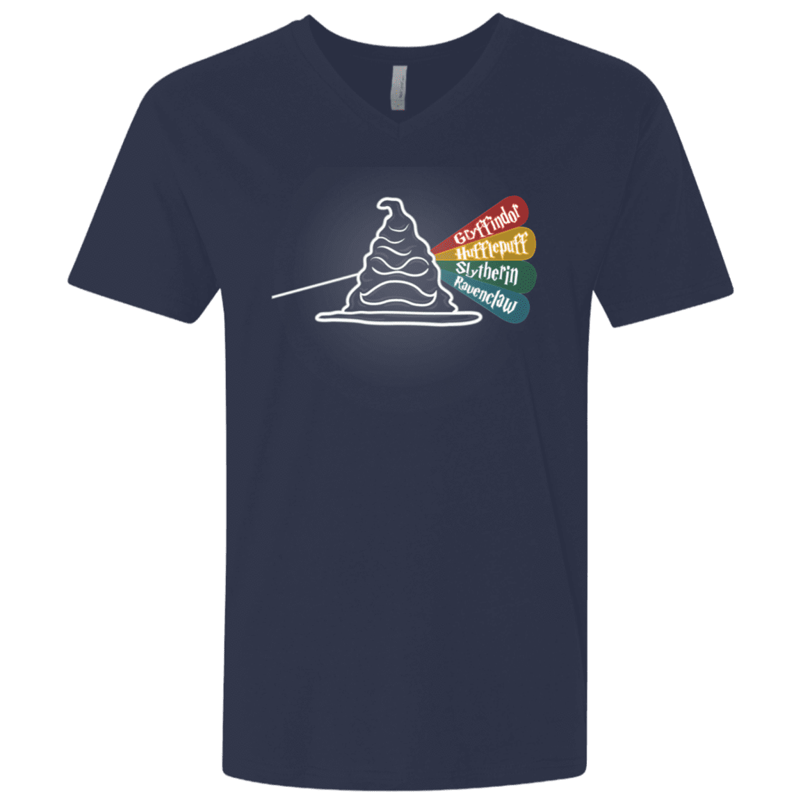 T-Shirts Midnight Navy / X-Small Dark Side of the Hat Men's Premium V-Neck