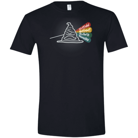 T-Shirts Black / X-Small Dark Side of the Hat Men's Semi-Fitted Softstyle