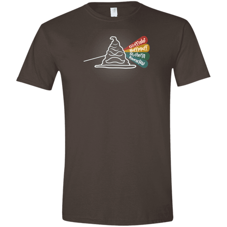 T-Shirts Dark Chocolate / S Dark Side of the Hat Men's Semi-Fitted Softstyle