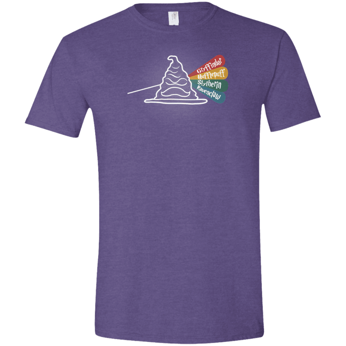 T-Shirts Heather Purple / S Dark Side of the Hat Men's Semi-Fitted Softstyle