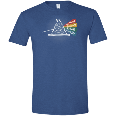 T-Shirts Heather Royal / X-Small Dark Side of the Hat Men's Semi-Fitted Softstyle