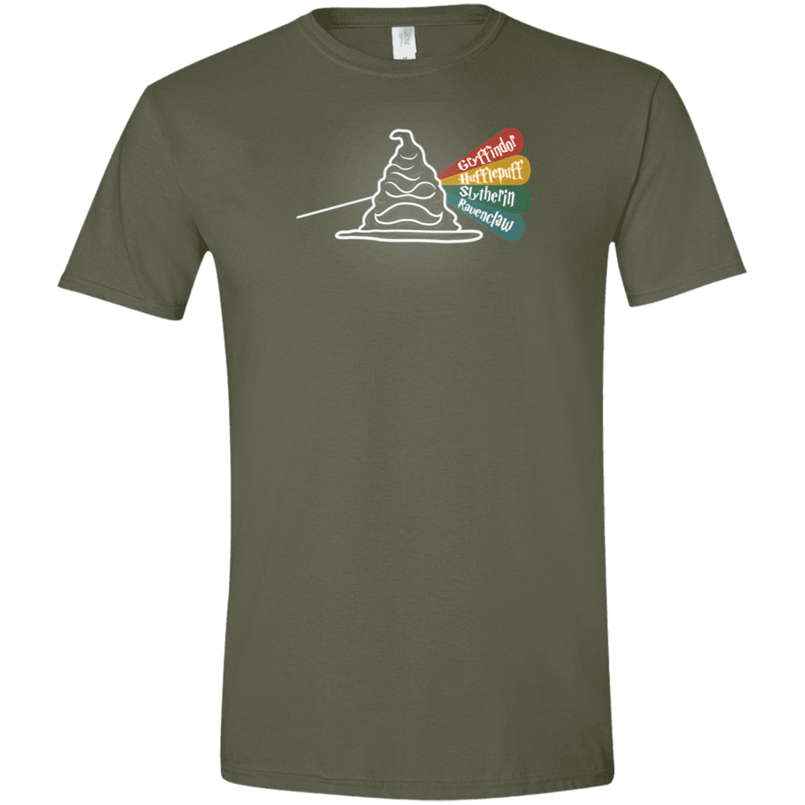 T-Shirts Military Green / S Dark Side of the Hat Men's Semi-Fitted Softstyle