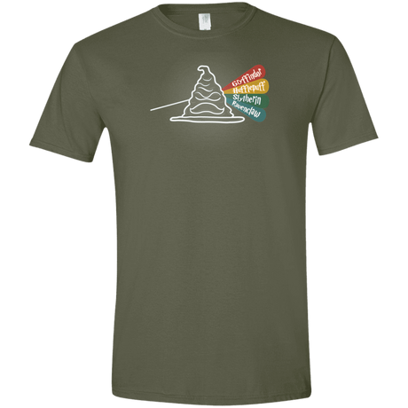 T-Shirts Military Green / S Dark Side of the Hat Men's Semi-Fitted Softstyle