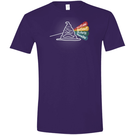 T-Shirts Purple / S Dark Side of the Hat Men's Semi-Fitted Softstyle