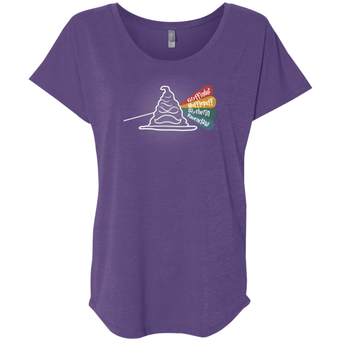 T-Shirts Purple Rush / X-Small Dark Side of the Hat Triblend Dolman Sleeve