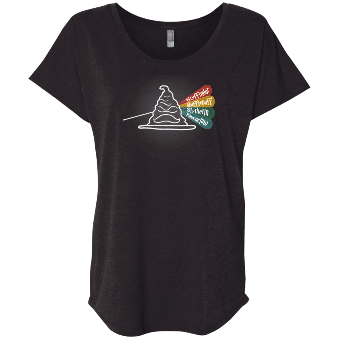 T-Shirts Vintage Black / X-Small Dark Side of the Hat Triblend Dolman Sleeve