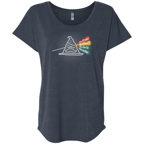 T-Shirts Vintage Navy / X-Small Dark Side of the Hat Triblend Dolman Sleeve