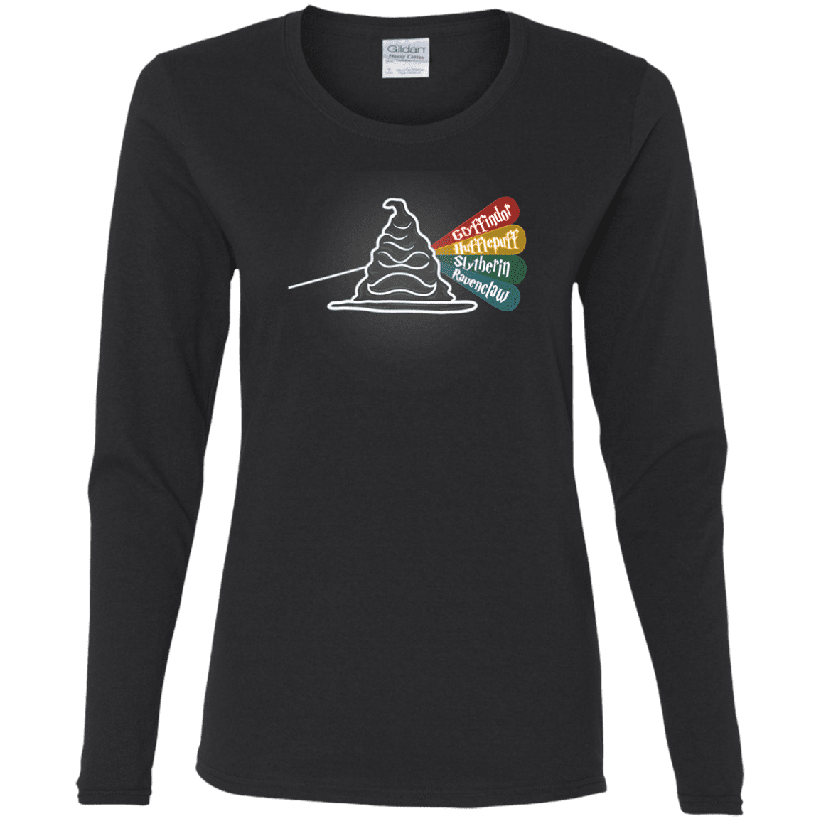 T-Shirts Black / S Dark Side of the Hat Women's Long Sleeve T-Shirt