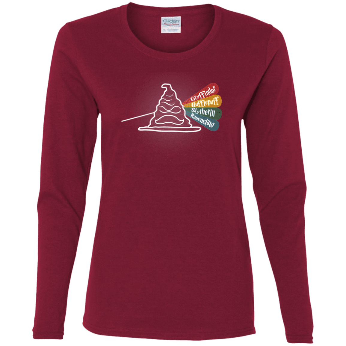 T-Shirts Cardinal / S Dark Side of the Hat Women's Long Sleeve T-Shirt