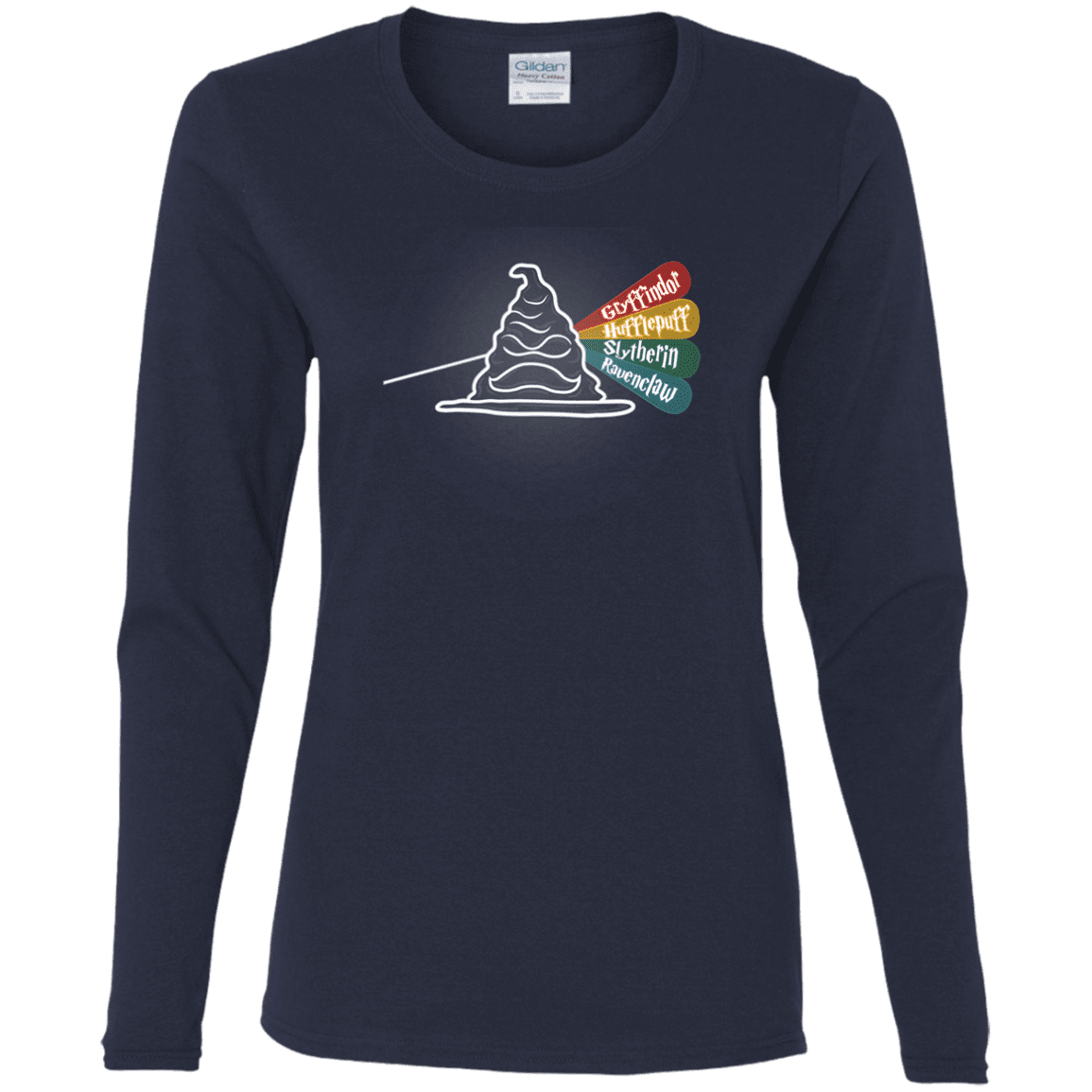 T-Shirts Navy / S Dark Side of the Hat Women's Long Sleeve T-Shirt