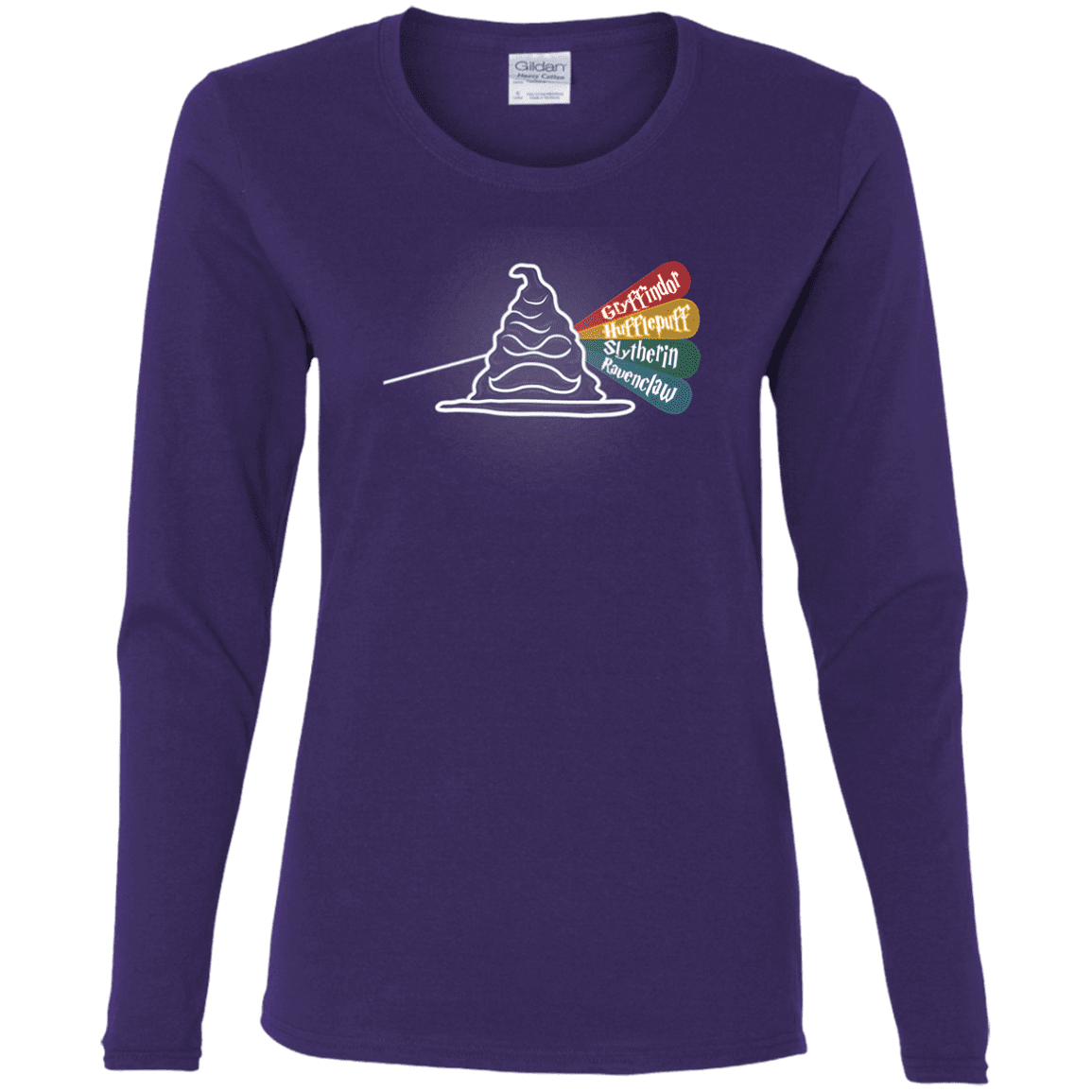 T-Shirts Purple / S Dark Side of the Hat Women's Long Sleeve T-Shirt