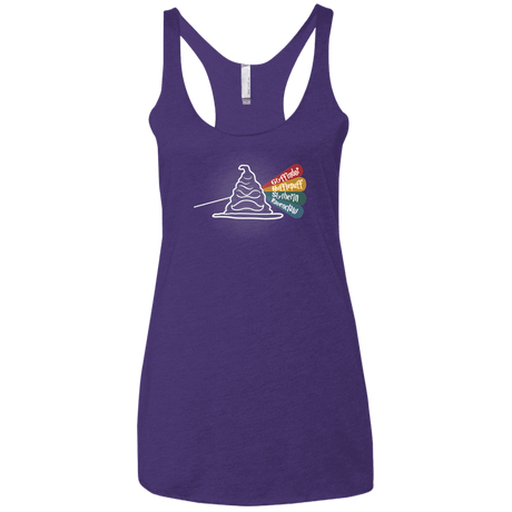 T-Shirts Purple Rush / X-Small Dark Side of the Hat Women's Triblend Racerback Tank