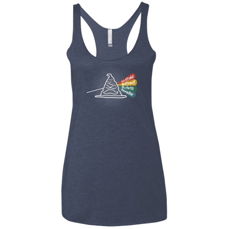 T-Shirts Vintage Navy / X-Small Dark Side of the Hat Women's Triblend Racerback Tank