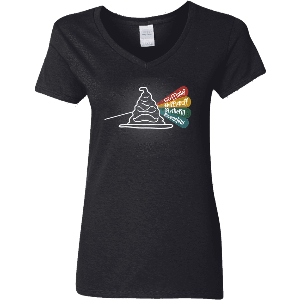 T-Shirts Black / S Dark Side of the Hat Women's V-Neck T-Shirt