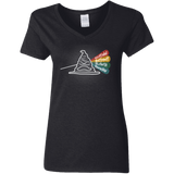 T-Shirts Black / S Dark Side of the Hat Women's V-Neck T-Shirt