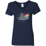 T-Shirts Navy / S Dark Side of the Hat Women's V-Neck T-Shirt