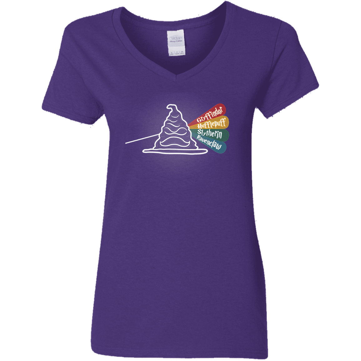 T-Shirts Purple / S Dark Side of the Hat Women's V-Neck T-Shirt