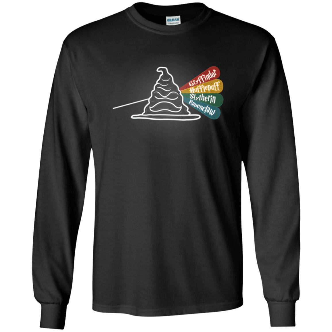 T-Shirts Black / YS Dark Side of the Hat Youth Long Sleeve T-Shirt