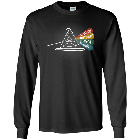 T-Shirts Black / YS Dark Side of the Hat Youth Long Sleeve T-Shirt