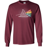 T-Shirts Maroon / YS Dark Side of the Hat Youth Long Sleeve T-Shirt