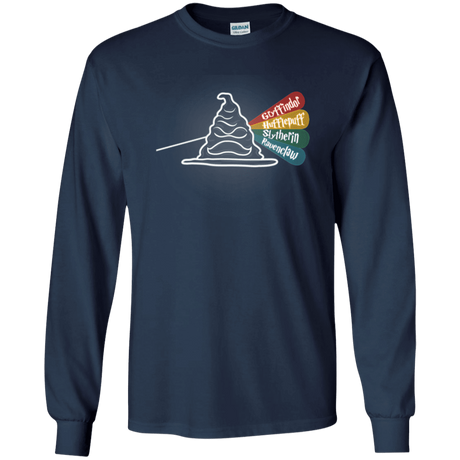 T-Shirts Navy / YS Dark Side of the Hat Youth Long Sleeve T-Shirt