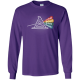 T-Shirts Purple / YS Dark Side of the Hat Youth Long Sleeve T-Shirt
