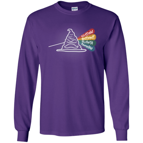 T-Shirts Purple / YS Dark Side of the Hat Youth Long Sleeve T-Shirt