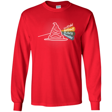 T-Shirts Red / YS Dark Side of the Hat Youth Long Sleeve T-Shirt