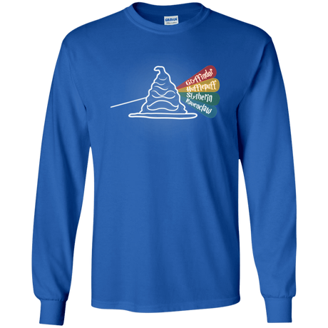 T-Shirts Royal / YS Dark Side of the Hat Youth Long Sleeve T-Shirt