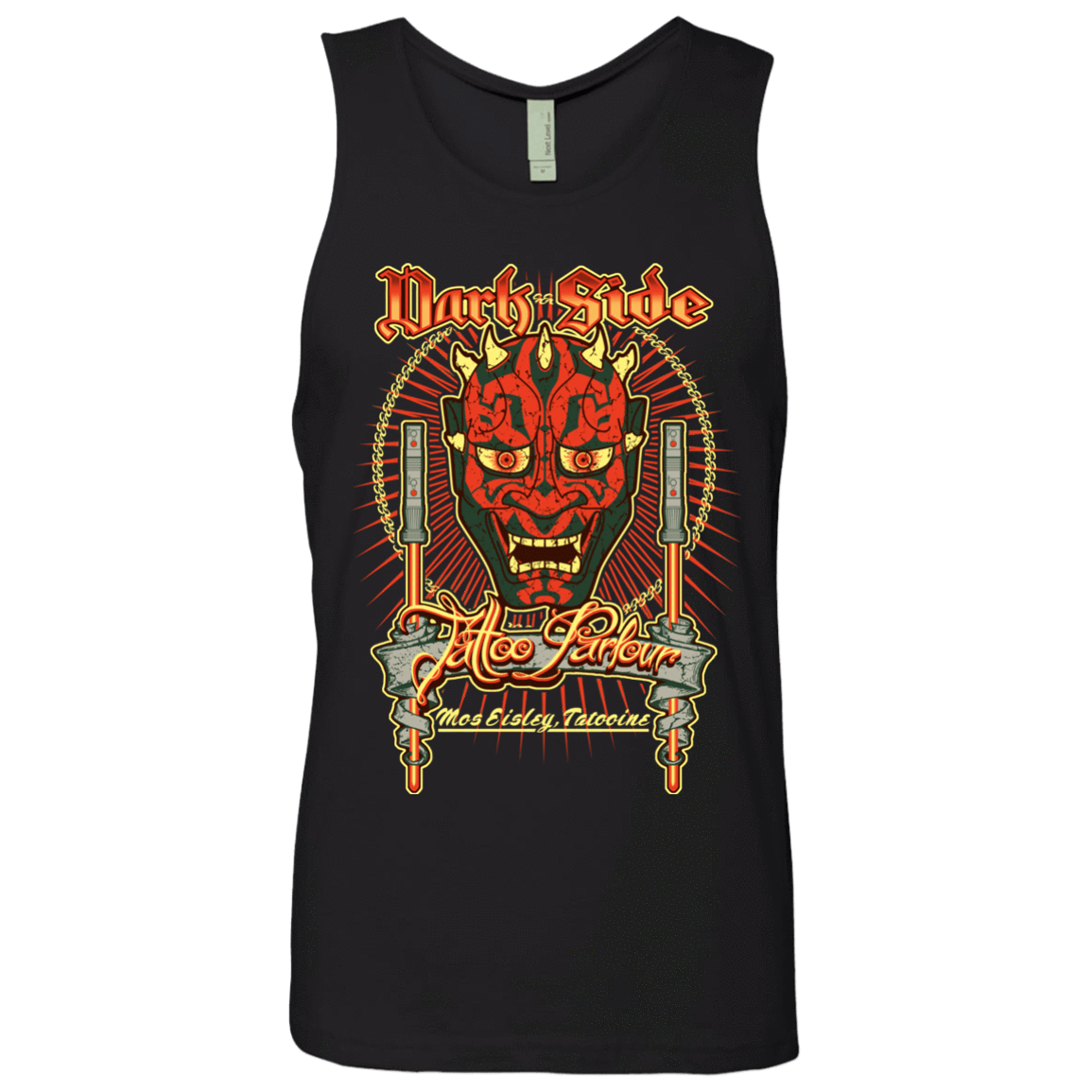 T-Shirts Black / Small Dark Side Tattoo Men's Premium Tank Top