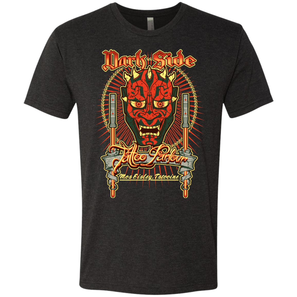 T-Shirts Vintage Black / Small Dark Side Tattoo Men's Triblend T-Shirt