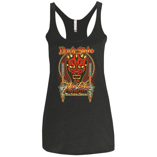 T-Shirts Vintage Black / X-Small Dark Side Tattoo Women's Triblend Racerback Tank