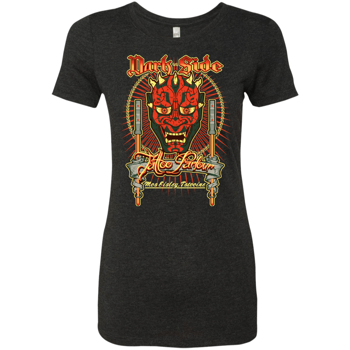 T-Shirts Vintage Black / Small Dark Side Tattoo Women's Triblend T-Shirt