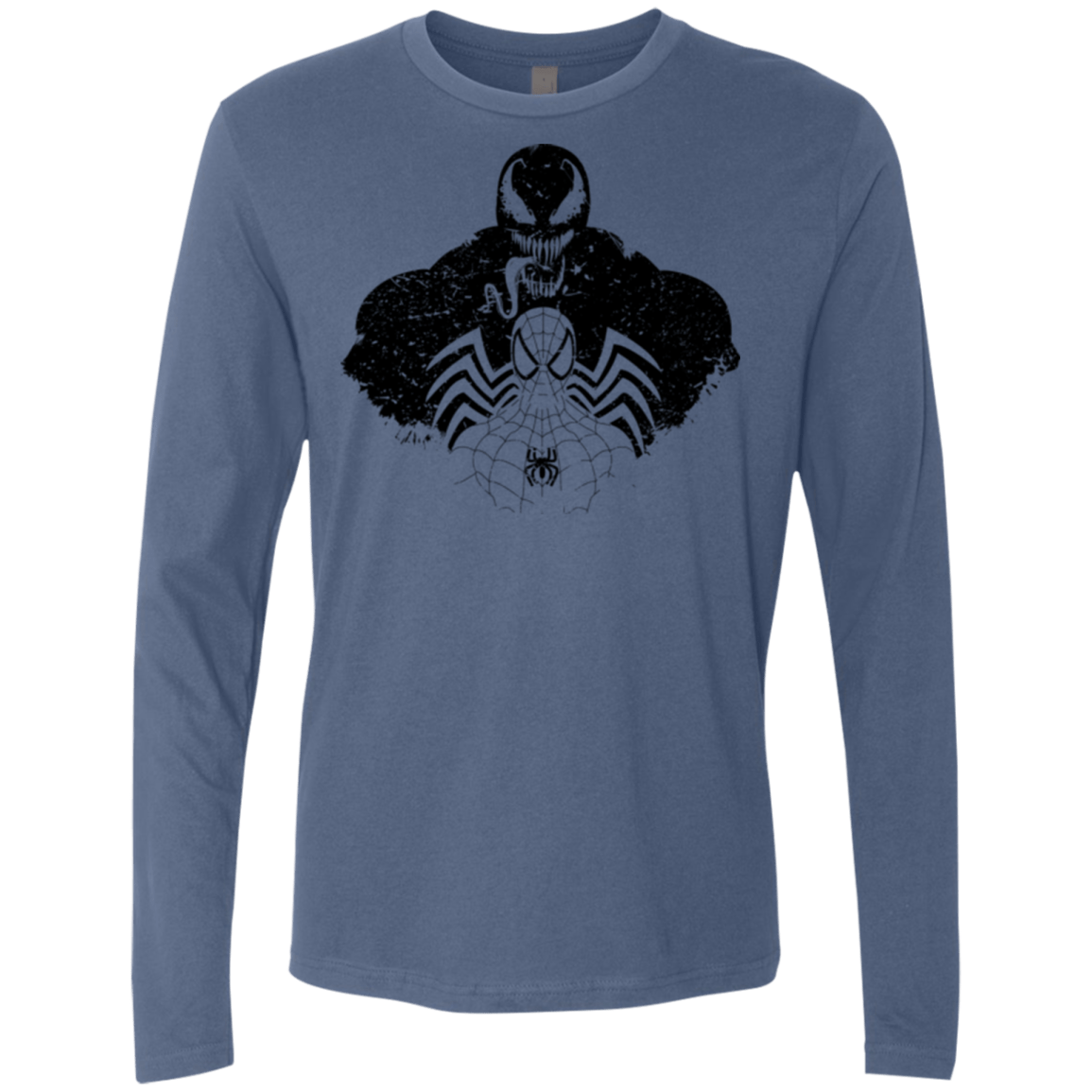 T-Shirts Indigo / Small Dark Spider Shadow Men's Premium Long Sleeve