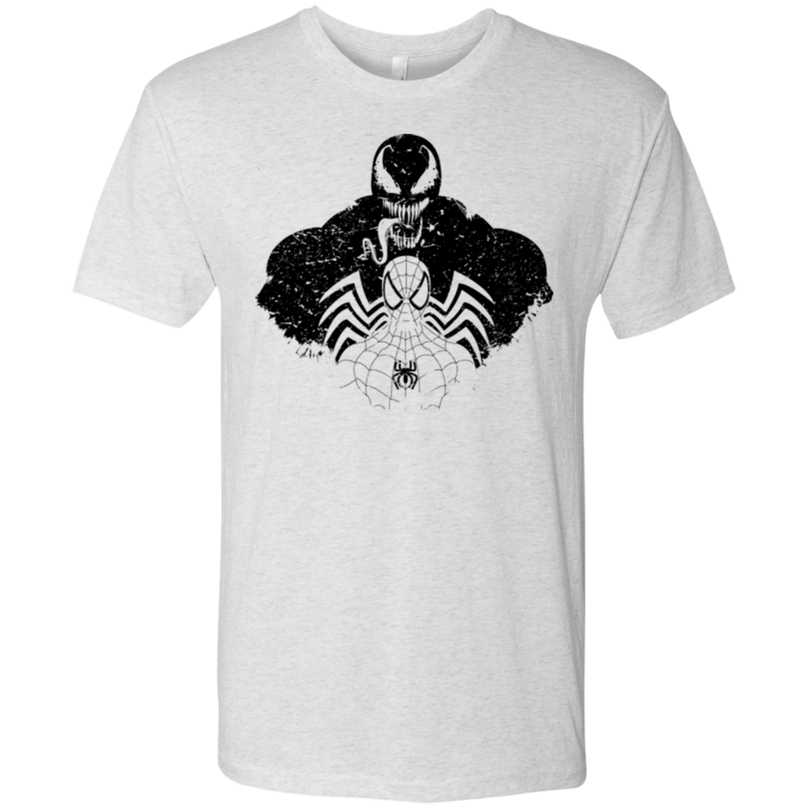 T-Shirts Heather White / Small Dark Spider Shadow Men's Triblend T-Shirt