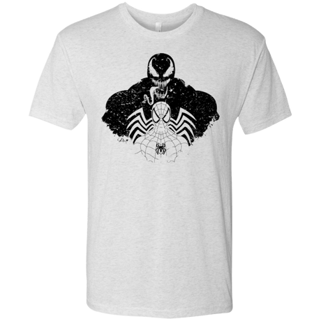 T-Shirts Heather White / Small Dark Spider Shadow Men's Triblend T-Shirt