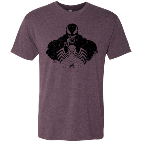 T-Shirts Vintage Purple / Small Dark Spider Shadow Men's Triblend T-Shirt