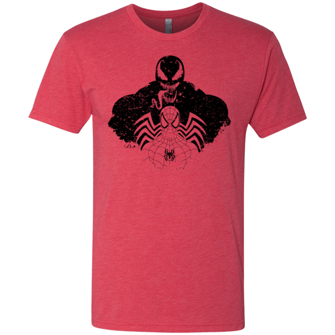 T-Shirts Vintage Red / Small Dark Spider Shadow Men's Triblend T-Shirt